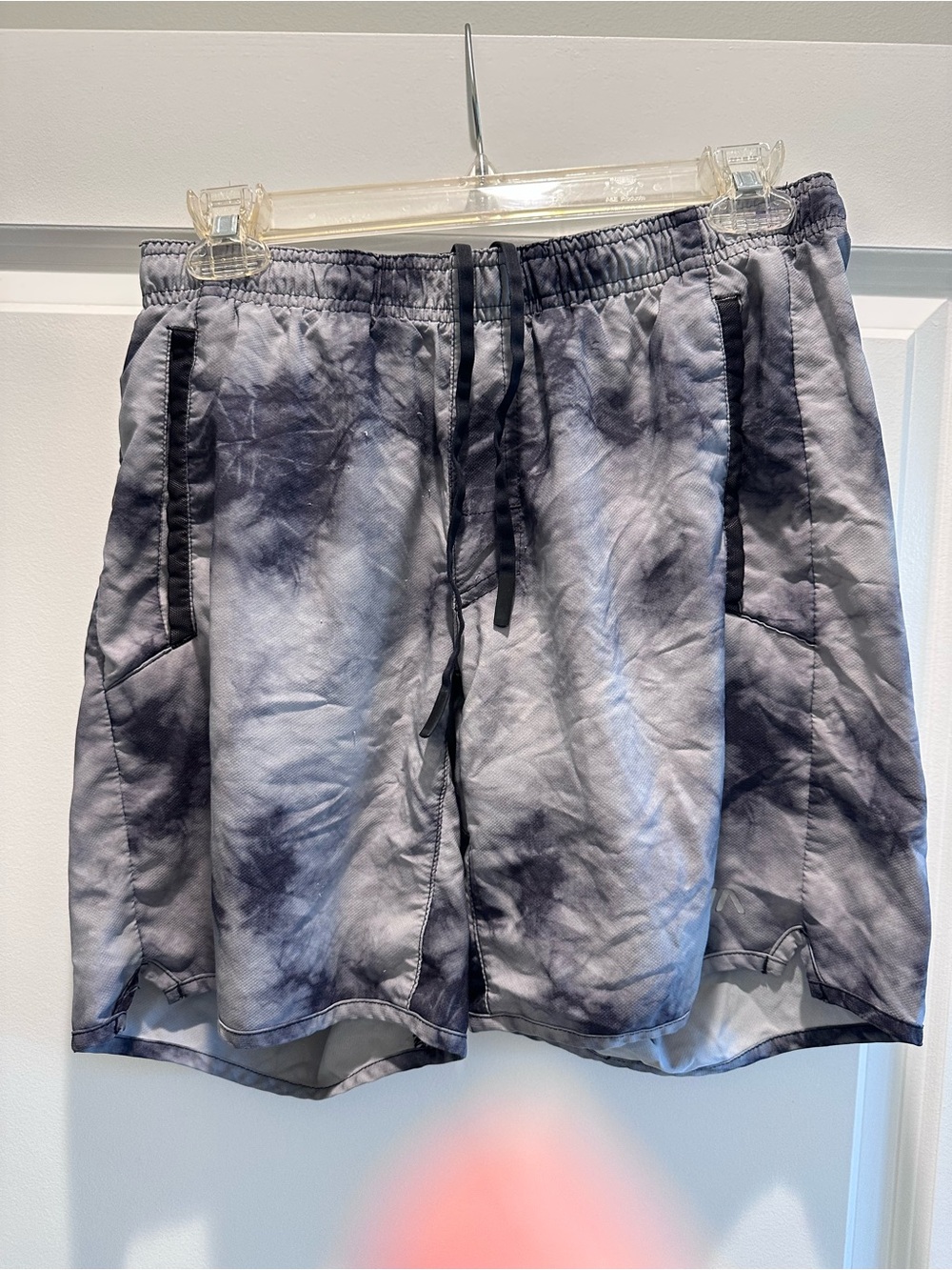 Men's Tie-Dye RVCA Swim Trunks - Gray